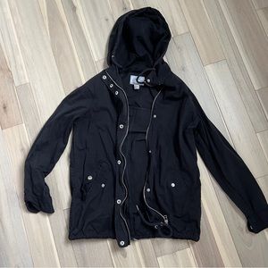 Utility Jacket Black with Gold